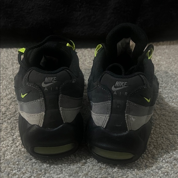 Black and Neon Green Nike Sneakers - Picture 2 of 4